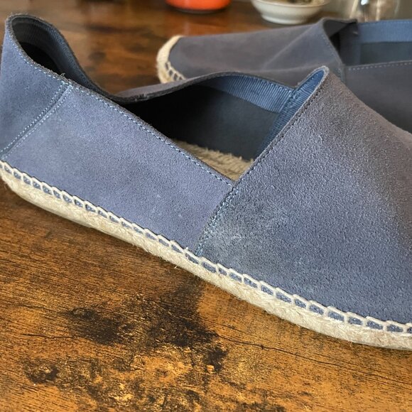Crosby Square Blue Suede Leather slip on mens espadrille size 9 main image 7